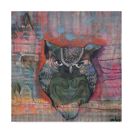 Zwart 'Wise Owl' Canvas Art,18x18